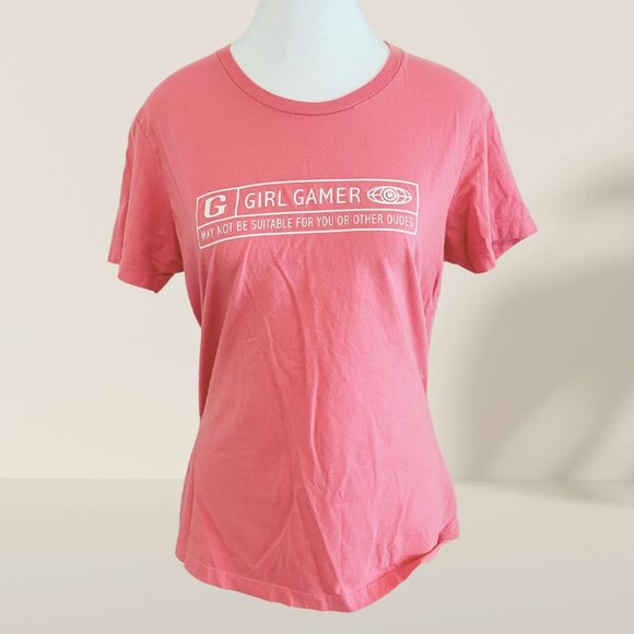 Girl Gamer Graphic Tee – Pink, Size XL - Picture 1 of 6